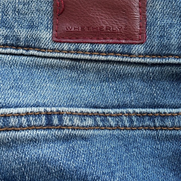 Whetherly Brandon High Rise Ankle Straight Leg Jeans 27 | Distressed Light Wash - Picture 5 of 7